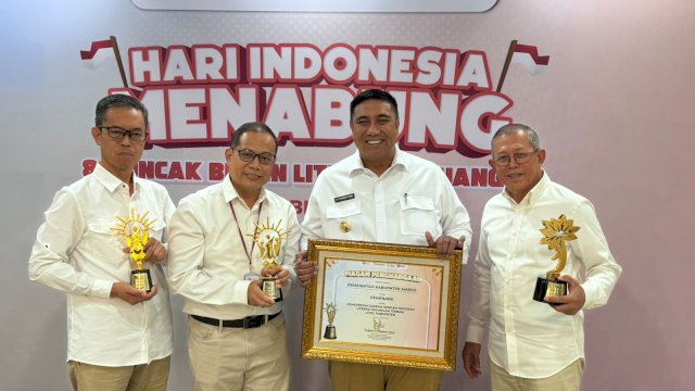 Pemkab Maros Raih Penghargaan Literasi Keuangan Terbaik dari OJK RI.