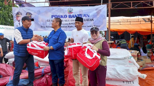 Bupati Lutim Ibas Pimpin Aksi Kemanusian JBJ Pasca Kebakaran di Nuha.