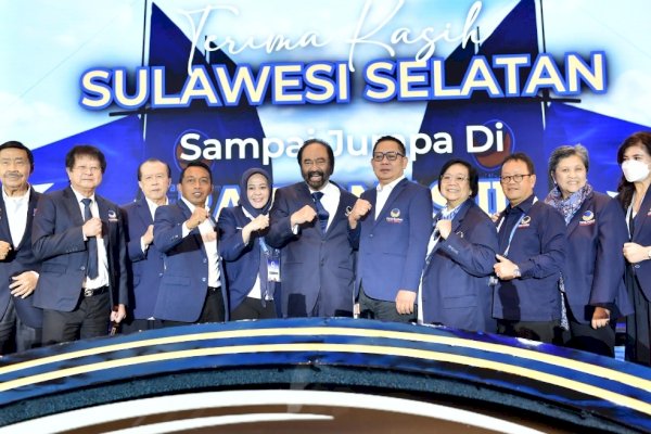 Tutup Rakernas NasDem di Makassar, Surya Paloh Berulang Kali Sanjung RMS dan Fatmawati