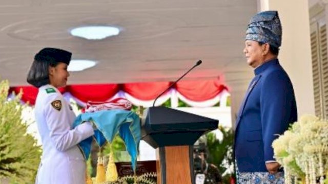 Aliah Sakira, siswi SMAN 14 Makassar (Foto: BPMI Setpres).