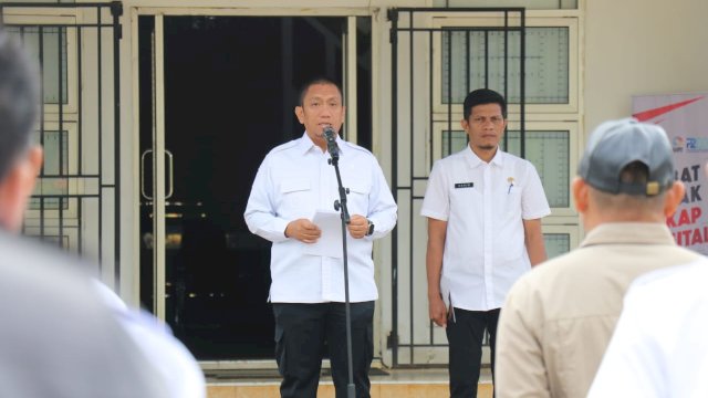 Bupati Lutim Ibas Pimpin Apel Penertiban PKB.