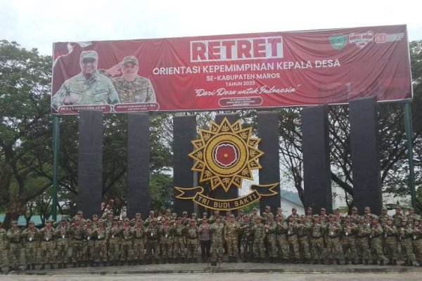 Retret Kepemimpinan Desa Maros Ditutup Meriah