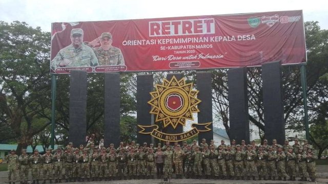 Retret Kepemimpinan Desa Maros Ditutup Meriah.