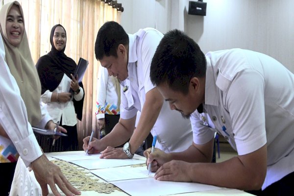 14 Perangkat Daerah Pangkep Teken PKs Hak Akses Data Kependudukan