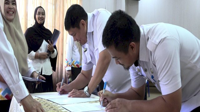 14 Perangkat Daerah Pangkep Teken PKs Hak Akses Data Kependudukan