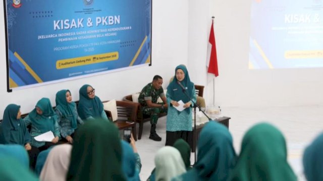 TP PKK Makassar Dorong KISAK & PKBN, Melinda Aksa Ajak Kader Perkuat Administrasi dan Bela Negara