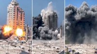 Israel Gempur Gaza, Ratakan Gedung Pencakar Langit Kedua di Kota Gaza