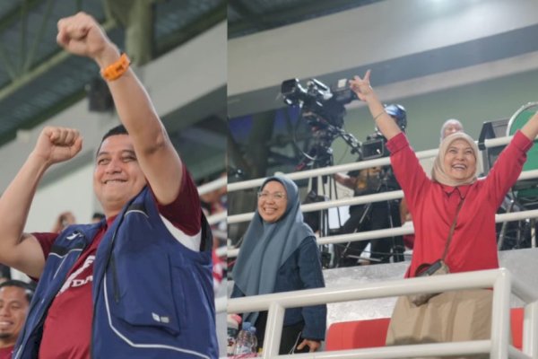 Munafri-Aliyah Saksikan PSM Hajar Persija 2-0 di Parepare