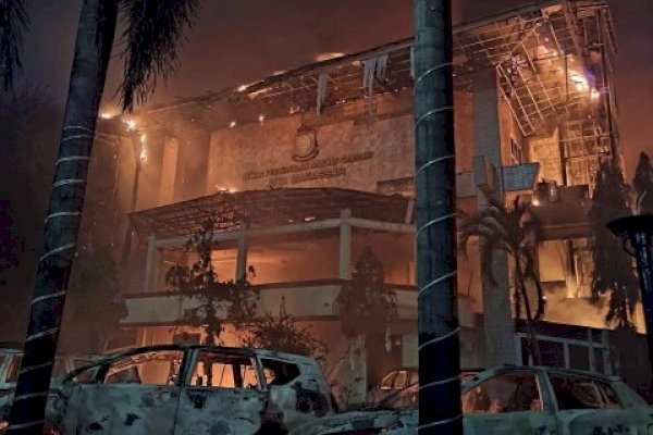 Kerugian Mobiler dan Elektronik Pembakaran Gedung DPRD Kota Makassar Capai Rp70 Miliar