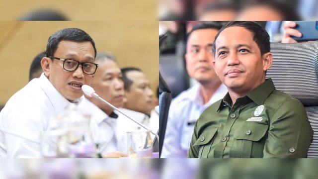 Menteri P2MI, Abdul Kadir Karding dan Menteri Kehutanan, Raja Juli Antoni. 