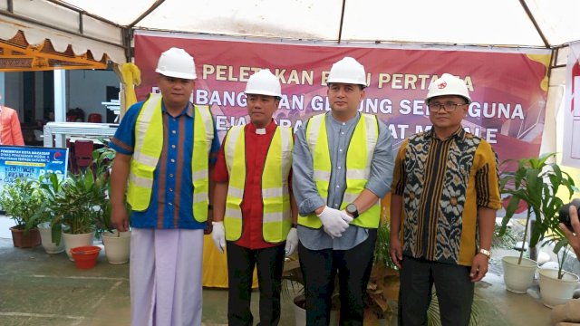 Wali Kota Makassar Tekankan Jaga Toleransi saat Peletakan Batu Pertama Gedung Jemaat Masale