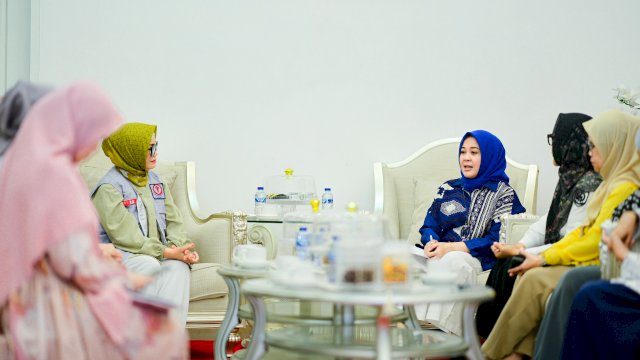 Wakil Gubernur Sulawesi Selatan, Fatmawati Rusdi, menerima audiensi pengurus Yayasan Kanker Indonesia (YKI) Sulsel.