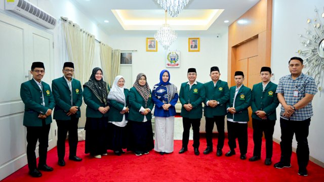 Wakil Gubernur Sulawesi Selatan, Fatmawati Rusdi, menerima audiensi pengurus Lembaga Dakwah Islam Indonesia (LDII) Sulsel.
