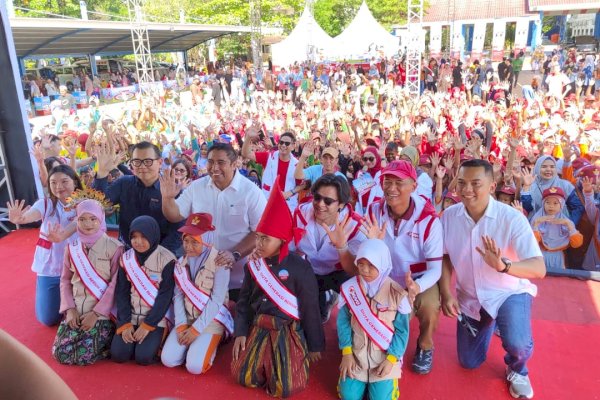 Wings for UNICEF dan Nuvo Family Gelar Kampanye Hidup Sehat di Maros, Bupati Chaidir Syam Apresiasi