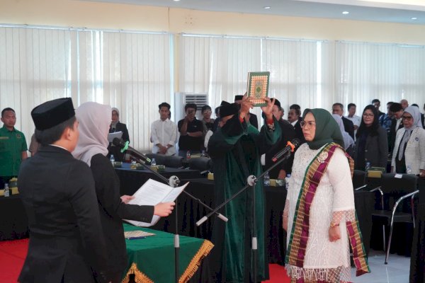 Sekda Sulsel Hadiri Pengucapan Sumpah Anggota DPRD Andi Sugiarti Mangun Karim