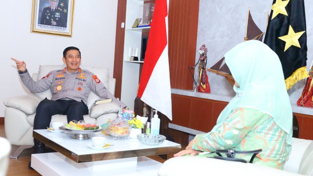 Badan Pengawas Pemilihan Umum (Bawaslu) Provinsi Sulawesi Selatan melaksanakan audiensi dengan Kepolisian Daerah Sulawesi Selatan.