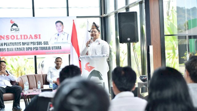 Konsolidasi Internal PSI Sulsel di Kabupaten Toraja Utara.