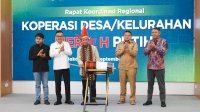 Sekda Jufri Rahman Dampingi Sesmenkop Ahmad Zabadi Buka Rakor Regional Koperasi Merah Putih