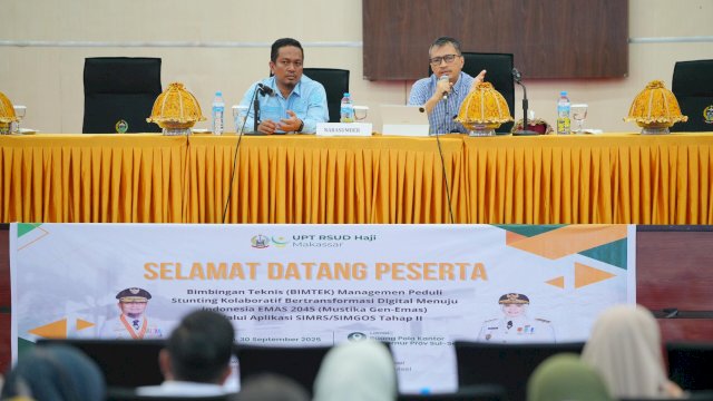 Dinas Komunikasi, Informatika, Statistik, dan Persandian (Diskominfo-SP) menggelar Bimbingan Teknis (Bimtek) Implementasi Pelaporan Stunting Mustika GEN EMAS.