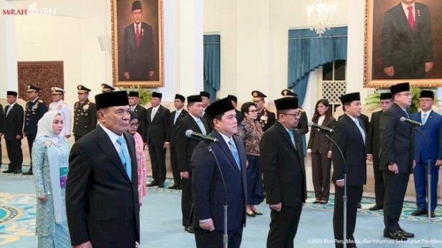 Daftar Lengkap 11 Pejabat yang Dilantik Prabowo Kemarin