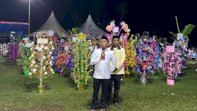 Bupati Sidrap Syaharuddin Alrif bersama Wabup Nurkanaah menghadiri peringatan Maulid Akbar Nabi Muhammad SAW di Bila Riase, Kecamatan Pitu Riase.