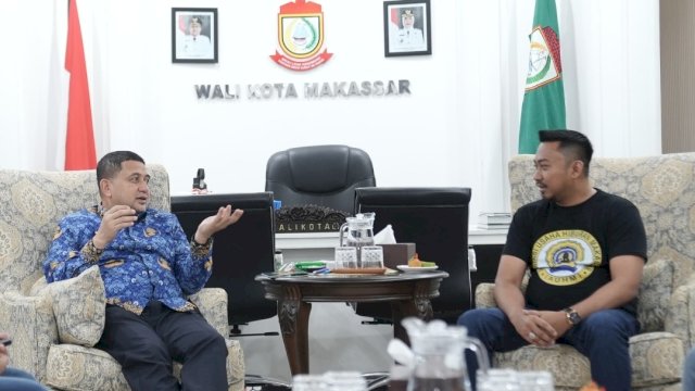 Ketua AUHM, Tasbih Mursalin, bersama Wali Kota Makassar, Munafri Arifuddin, S.H.