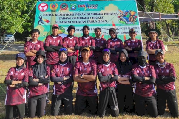 KONI Makassar Ismail Apresiasi Prestasi Tim Cricket Usai Lolos ke Porprov Bone-Wajo 2026