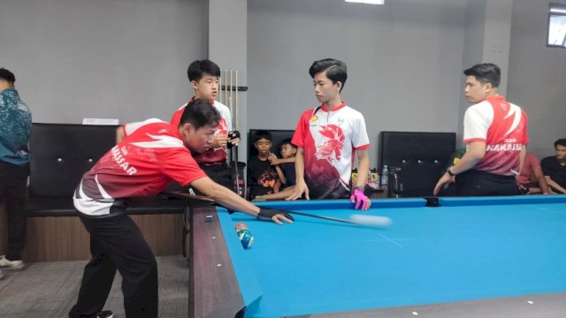 Tim Pra Porprov Cabang Olahraga (Cabor) Billiard Kota Makassar.