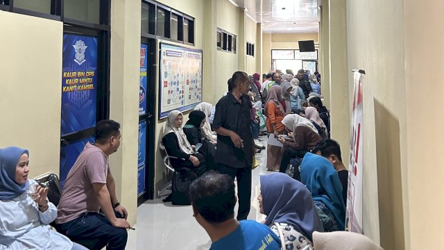 Suasana Pengambilan SKCK di Soppeng.
