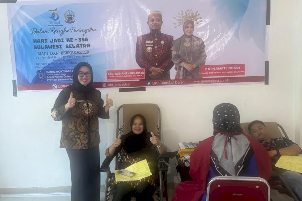 Donor Darah ASN Wujud Kepedulian dan Semangat Hari Jadi ke-356 Sulawesi Selatan