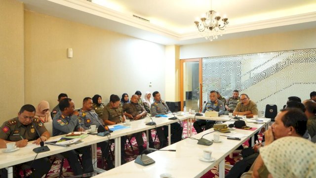Rapat Koordinasi Satpol PP se-Sulsel.