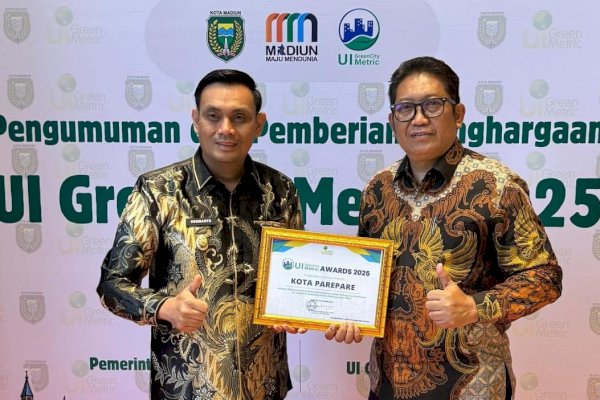 Parepare Raih Penghargaan UI Green City Metric 2025