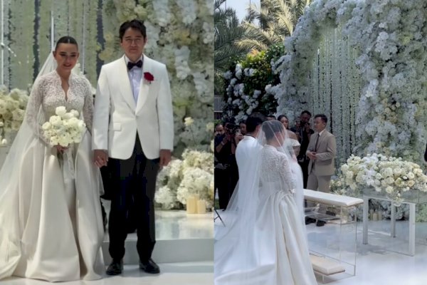 Amanda Manopo Menikah dengan Kenny Austin, Cantik Bergaun Putih dan Veil