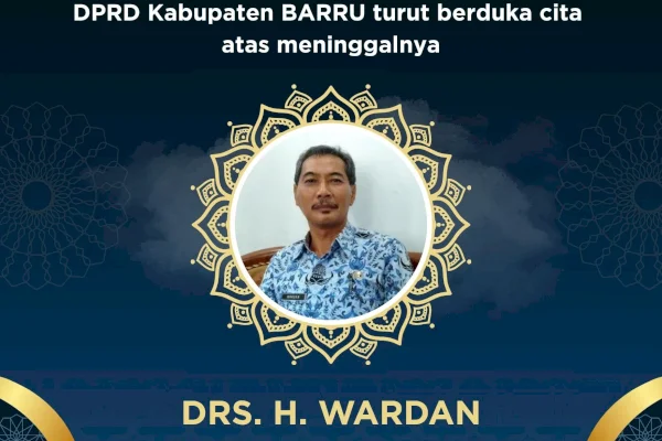 Pimpinan beserta staf DPRD Barru Turut Berduka Cita atas meninggalnya Sekwan H Wardan