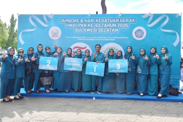 TP PKK Lutim Raih Empat Juara Pada HKG PKK Ke-53 Tingkat Sulsel