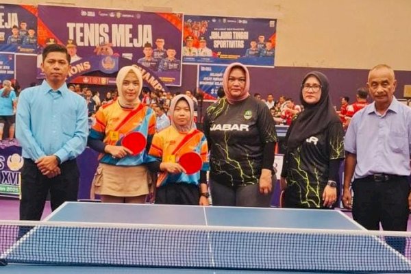 Ganda Putri Sulsel Tumbangkan Jawa Barat, Lolos ke Semifinal Pornas Korpri XVII