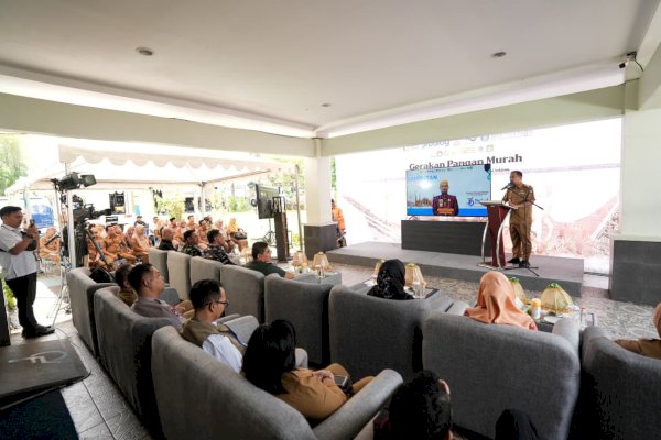 Gubernur Sulsel Buka Gerakan Pangan Murah Serentak di 24 Kabupaten/Kota