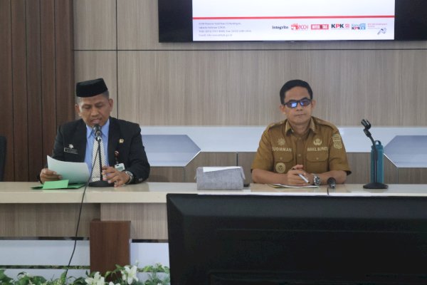 Wabup Sudirman Pimpin Rapat SPI 2025, Dorong Penguatan Integritas Pemerintahan Daerah