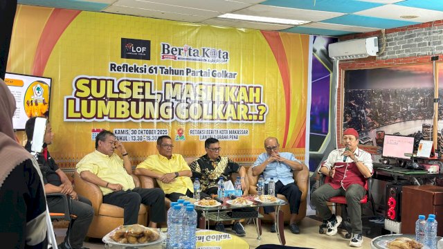 Lebo-Lebo Forum menggelar diskusi refleksi 61 tahun Golkar dengan tema "Masihkah Lumbung Golkar?".