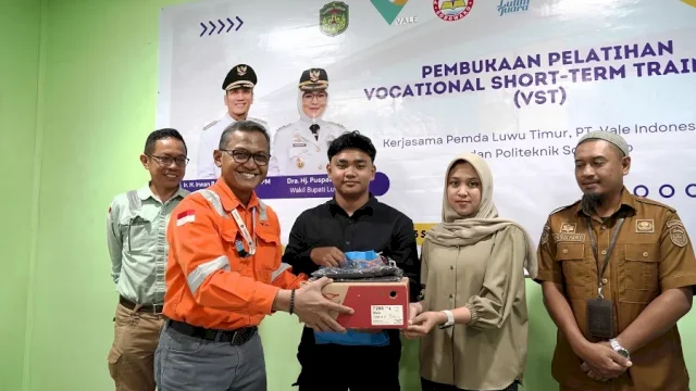 Dorong Daya Saing Tenaga Kerja Lokal, PT Vale Bersama Pemkab Lutim dan Poliwako Gelar Pelatihan Vokasi