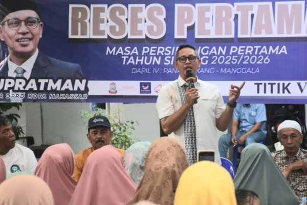 Ketua DPRD Makassar Supratman Serap Aspirasi Warga soal Drainase dan Iuran Sampah di Manggala