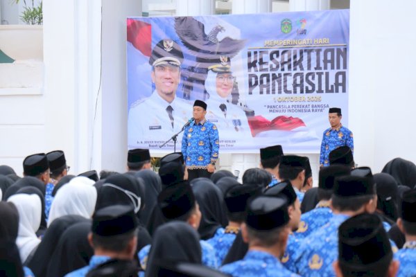 Bupati Lutim Ibas Pimpin Upacara HKP, Tegaskan Pentingnya Menjaga Nilai Kebangsaan