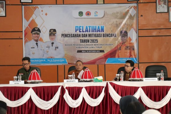 Pemkab Lutim Gelar Pelatihan Pencegahan dan Mitigasi Bencana