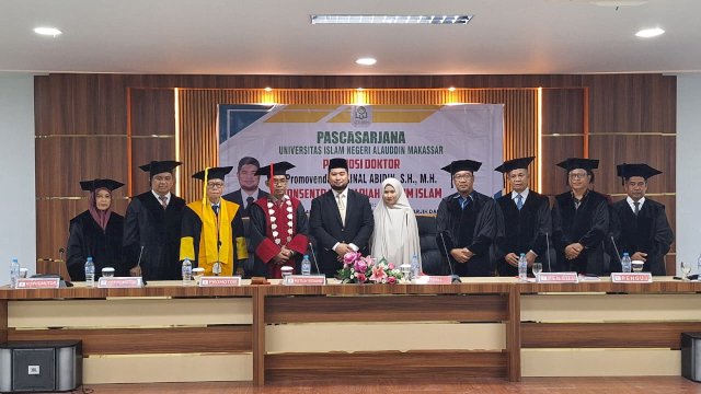 Dr. Zainal Abidin, SH, MH, Resmi Raih Gelar Doktor Syariah Hukum Islam di UIN Alauddin Makassar.