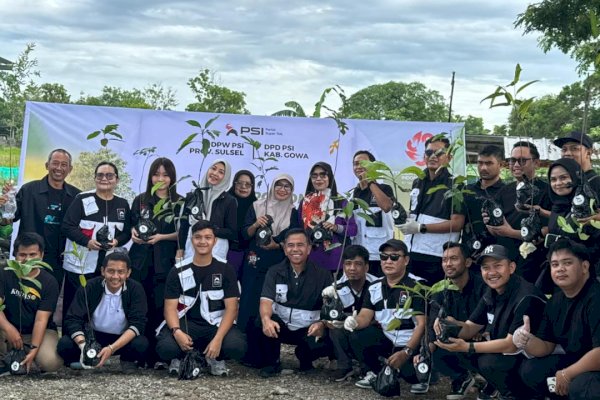 PSI Sulsel Tumbuhkan Semangat Kebersamaan Lewat Gerakan Tanam Pohon di Danau Mawang