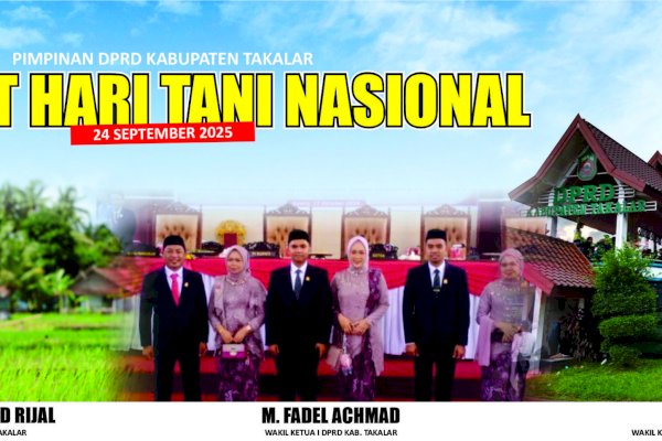 DPRD Takalar Ucapkan Selamat Hari Tani Nasional 2025