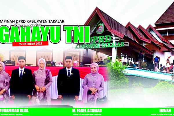 DPRD Takalar Ucapkan Selamat HUT TNI ke-80