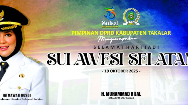 DPRD Takalar Dukung Penuh Pembangunan Sulsel di Usia ke-356