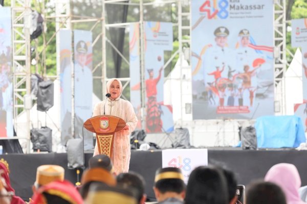 HUT ke-418 Kota Makassar, Wagub Sulsel Fatmawati Rusdi Serahkan Bantuan dan Dorong Sinergi Pembangunan