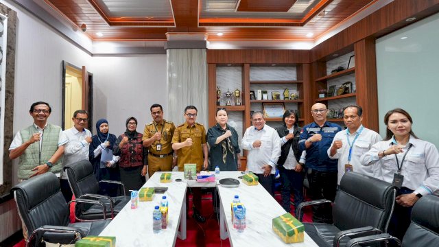 Sekprov Sulsel, Jufri Rahman menerima audiensi PT Pelabuhan Indonesia (Pelindo) Regional IV dan PT Dharma Lautan Utama (DLU) Cabang Makassar.